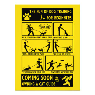 Funny Dog Training Instruction Manual Photo Print
