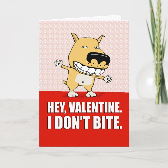 Funny Dog Valentine's Day card (Front)