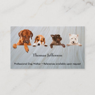 Funny Dog walker  Business Card