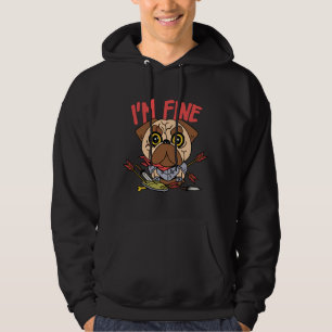 Funny Dog Warrior  Hoodie