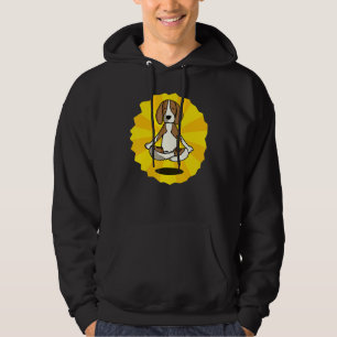 Funny Dog Yoga Pose Namaste Fitness Hoodie