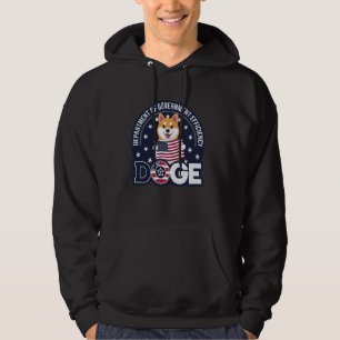 Funny DOGE Crypto Meme Department of Government Ef Hoodie