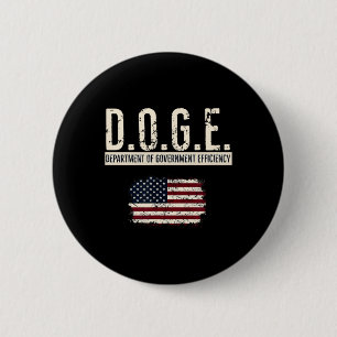 Funny Doge Department Of Government Efficiency Tee 6 Cm Round Badge
