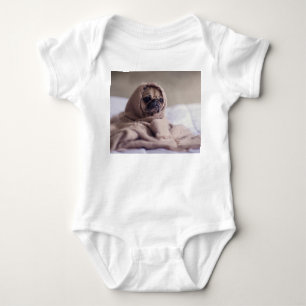 Funny doggy baby bodysuit