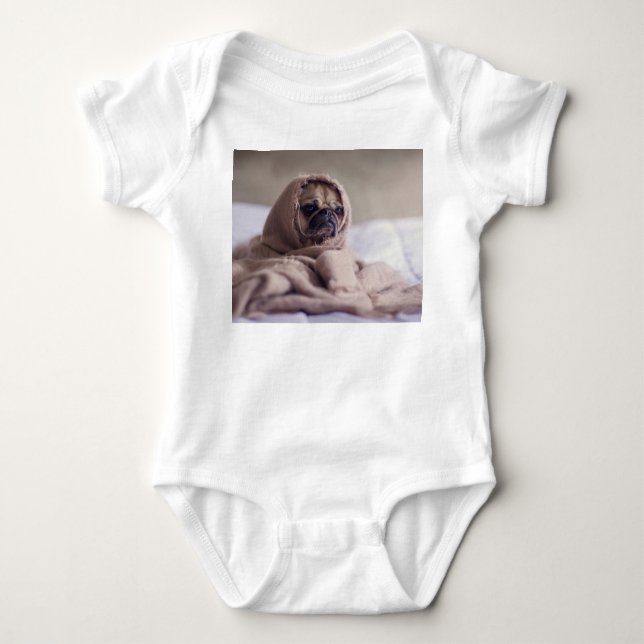 Funny doggy baby bodysuit (Front)