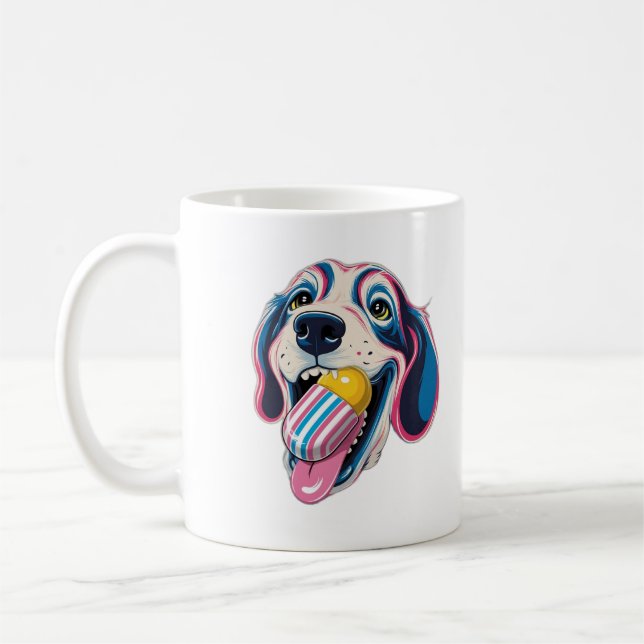 funny dogs candy coffee mug (Left)