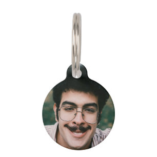 Funny Dogs Cats Dad & Mom Photo Create Your Own  Pet Tag