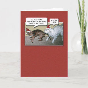 Funny Dogs Christmas Holiday Card