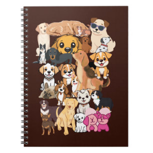 Funny Dogs Family Portrait Notebook