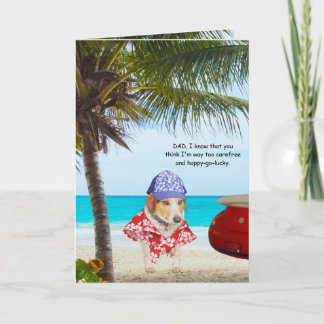 Funny Dogs, Fun Loving Son, Father's Day Card