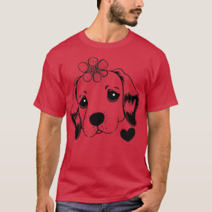 funny Dogs love you fiercely and forever T-Shirt