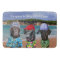 Funny Dogs on the Beach Bath Mat