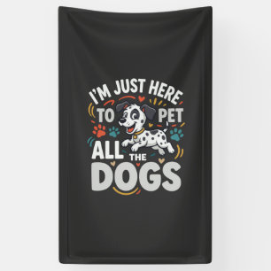 Funny Dogs Pet Lover Vector Banner