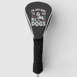Funny Dogs Pet Lover Vector Golf Head Cover