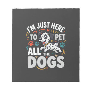 Funny Dogs Pet Lover Vector Notepad