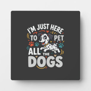 Funny Dogs Pet Lover Vector Plaque