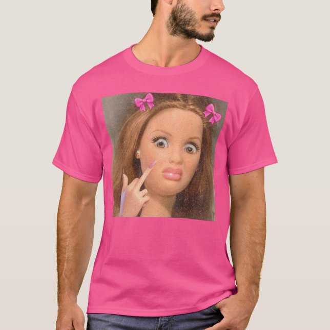 Funny Doll Face Meme boy T-Shirt (Front)