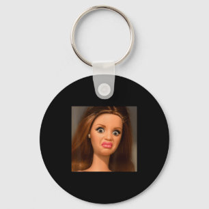 Funny Doll Face Meme Disgusting  Key Ring