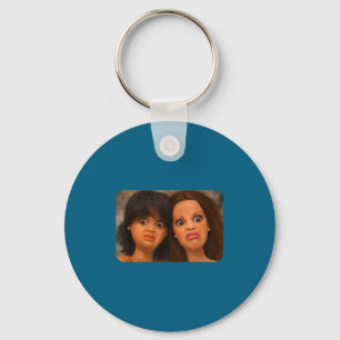 Funny Doll Face Meme Hilarious Disgusting 2 Dolls  Key Ring