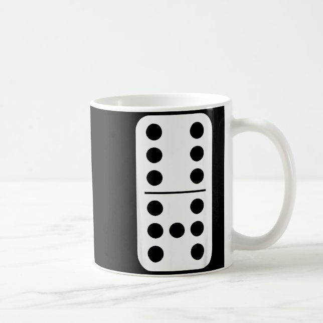 Funny Domino Meme Six Seven Play Strategy Number H Coffee Mug (Right)