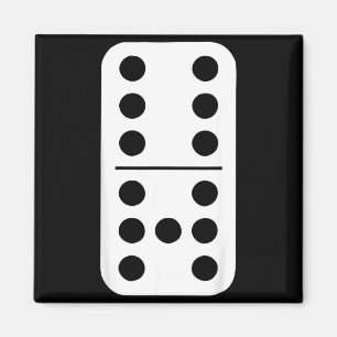 Funny Domino Meme Six Seven Play Strategy Number H Magnet