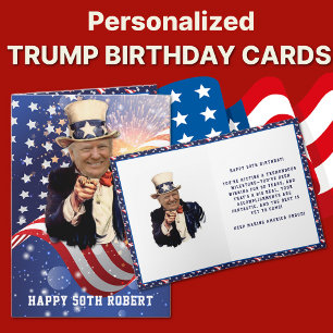 Funny DONALD TRUMP 50th Birthday Card