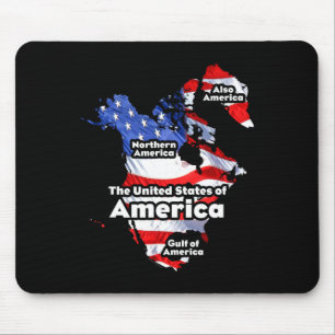Funny Donald Trump American Flag Canada Greenland  Mouse Pad