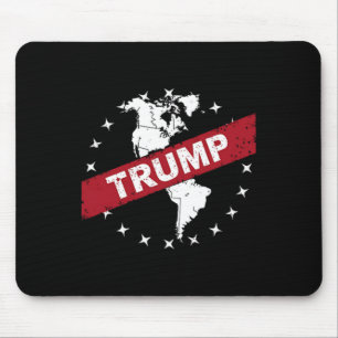 Funny Donald Trump American Flag Canada Greenland  Mouse Pad