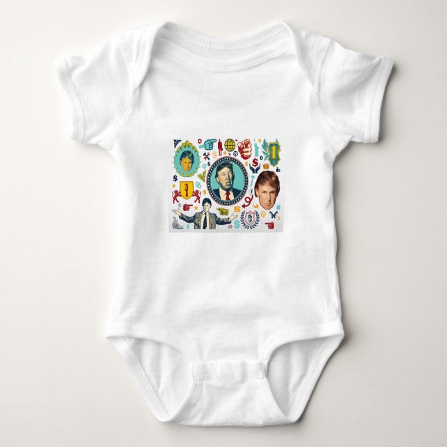 funny donald trump baby bodysuit (Front)