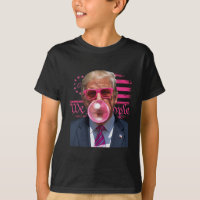 Funny Donald Trump Bubble Gum Pink 4th Of July Ame