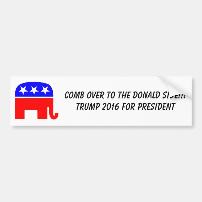Funny Donald Trump Bumper Sticker!!! Bumper Sticker (Front)