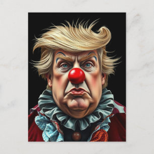 Funny Donald Trump Clown Postcard