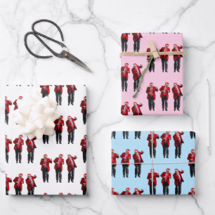 Funny Donald Trump Dancing President Christmas Wrapping Paper Sheet