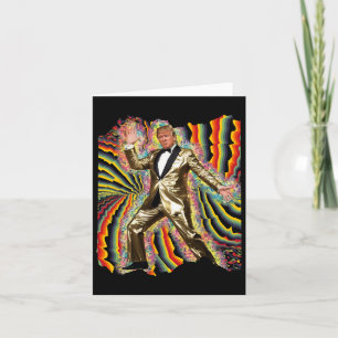 Funny Donald Trump Disco Dancing 60s 70s 80s Presi Card