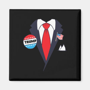 Funny Donald Trump Halloween Costume - Cartoon Tee Magnet