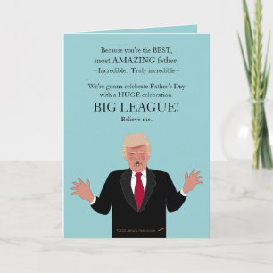 Funny Donald Trump Happy Fathers Day Custom Card