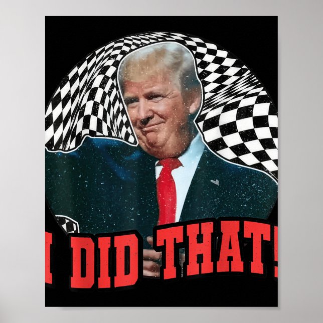 Funny Donald Trump I Did That  Poster (Front)