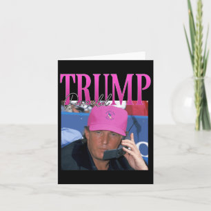 Funny Donald Trump Miss Me Yet Y2k Vintage 90s Tru Card