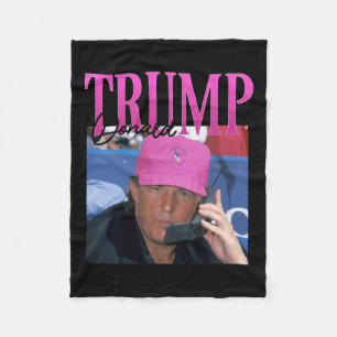 Funny Donald Trump Miss Me Yet Y2k Vintage 90s Tru Fleece Blanket