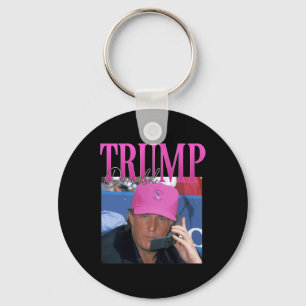Funny Donald Trump Miss Me Yet Y2k Vintage 90s Tru Key Ring