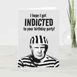 Funny Donald Trump Mugshot Birthday  Card