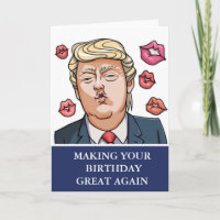 Funny Donald Trump Not Fake News Birthday Card