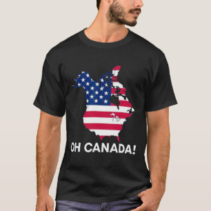Funny Donald Trump Oh Canada 51st State Usa Americ T-Shirt