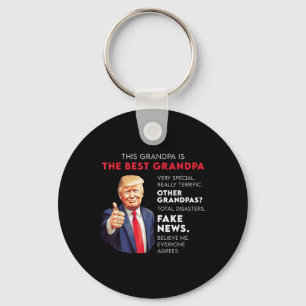 Funny Donald Trump Quote For Conservative Grandpa  Key Ring