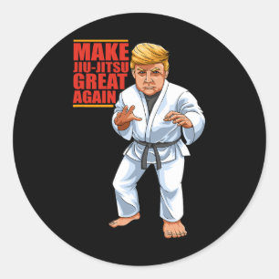Funny Donald Trump Republican - Jiu-jitsu And Bjj  Classic Round Sticker