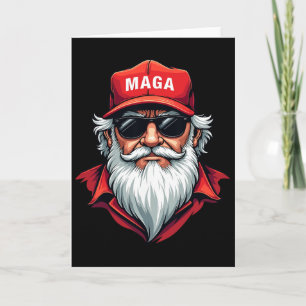 Funny Donald Trump Santa Claus Mega Christmas Holi Card