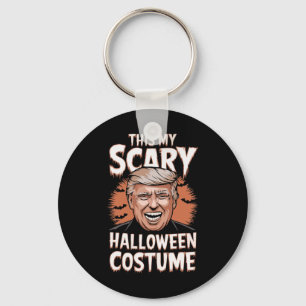 Funny Donald Trump This Is My Scary Halloween Cost Key Ring