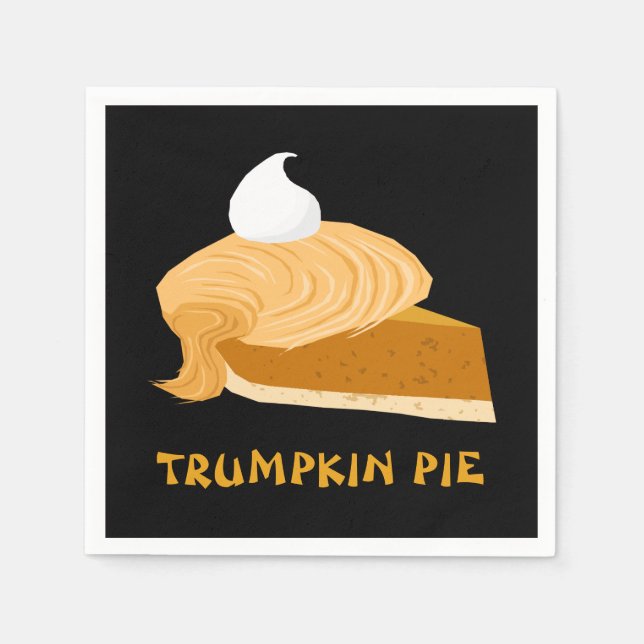 Funny Donald Trump Trumpkin Pie Napkin (Front)
