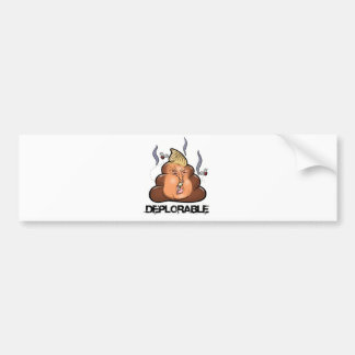 Funny Donald Trump - Trumpy-Poo Poo Emoji Icon Bumper Sticker