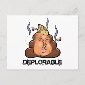 Funny Donald Trump - Trumpy-Poo Poo Emoji Icon Postcard